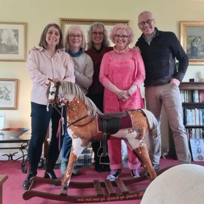Steve and Amanda with the Teddy Bear Ladies and Susie Fletcher March 2022